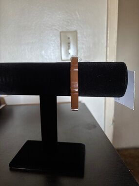 Bow and Crossbones Pecan Bangle